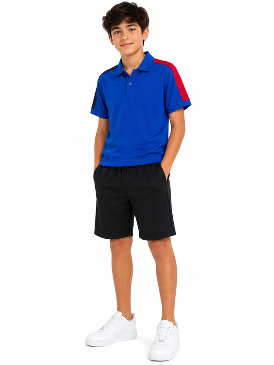 Set niño tipo polo con short