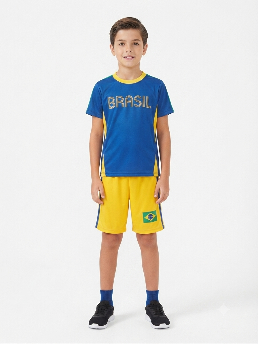 Set deportivo niño Brasil 🇧🇷⚽