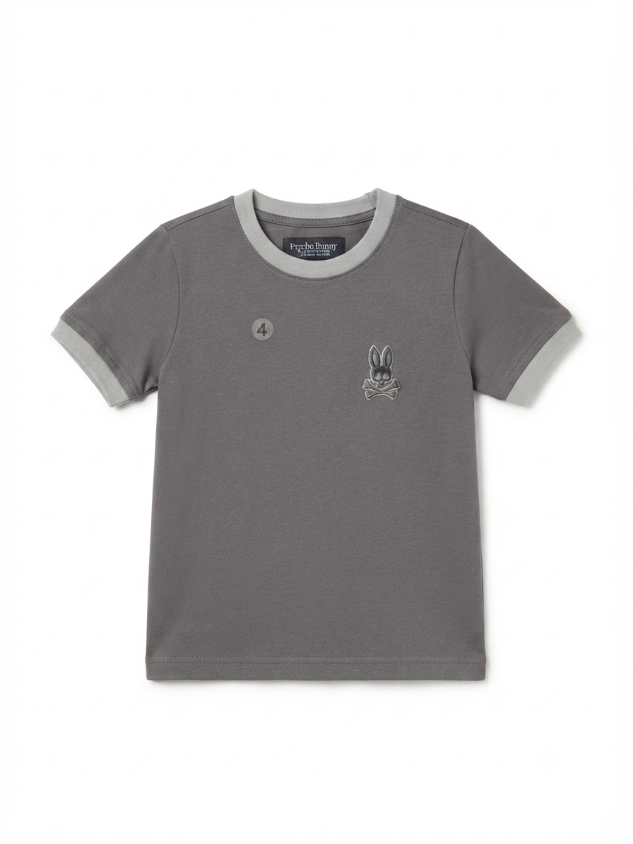 Playera niño cuello redondo lisa