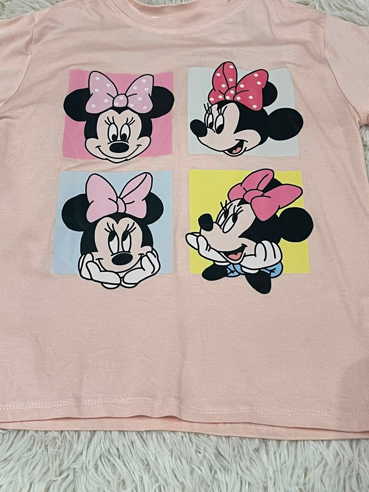 Blusa niña rosa con estampado de ratoncita