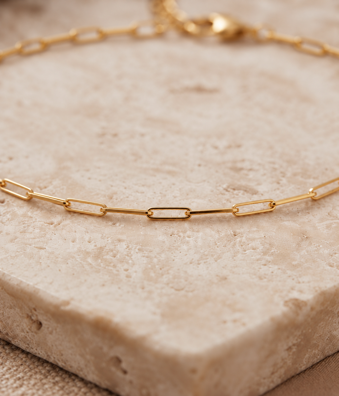 Pulsera Dama eslabones pequeños dorados