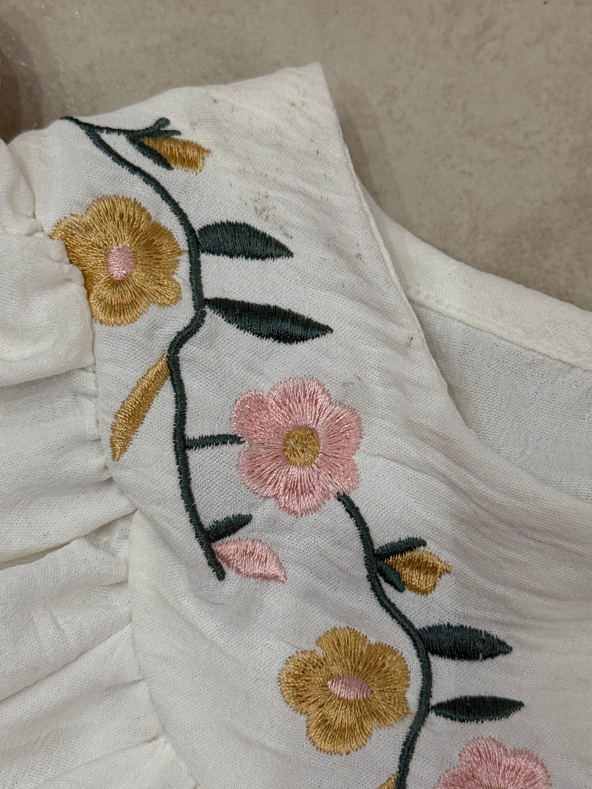 Oferta Set niña 2 piezas con bordado floral