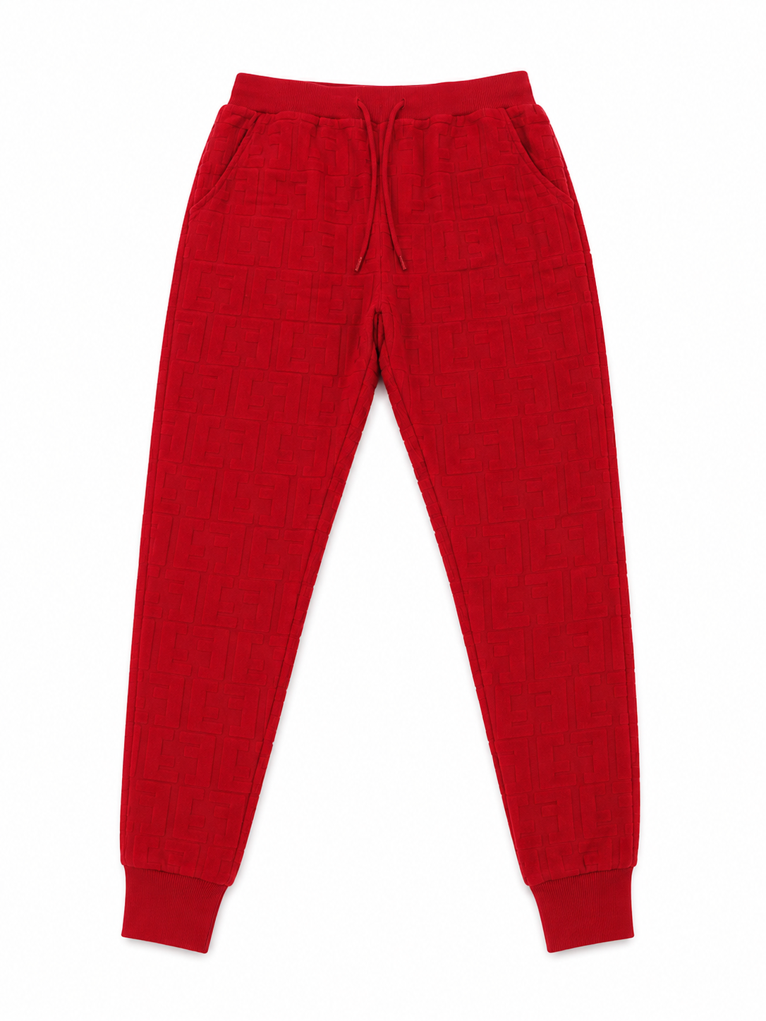 Set niño deportivo rojo con textura