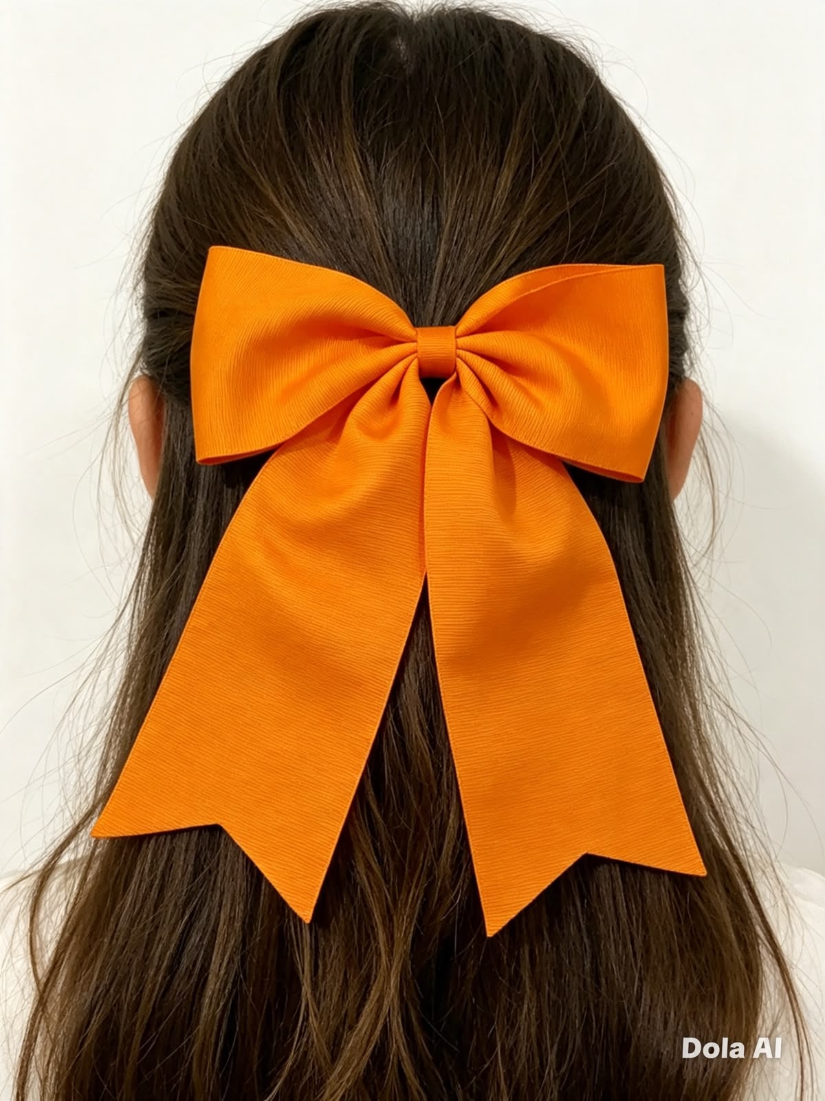 Moño niña naranja clásico con tirantes largos 🎀🧡