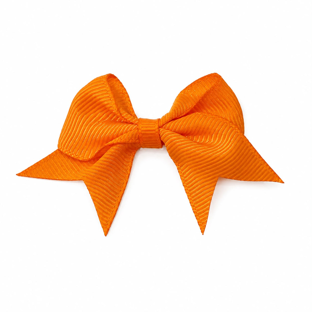 Moño chico niña naranja clásico