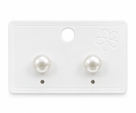 Aretes Dama perla delicada clásica 🤍