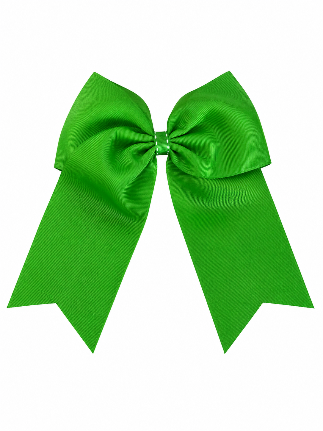 Moño niña verde con tiras largas