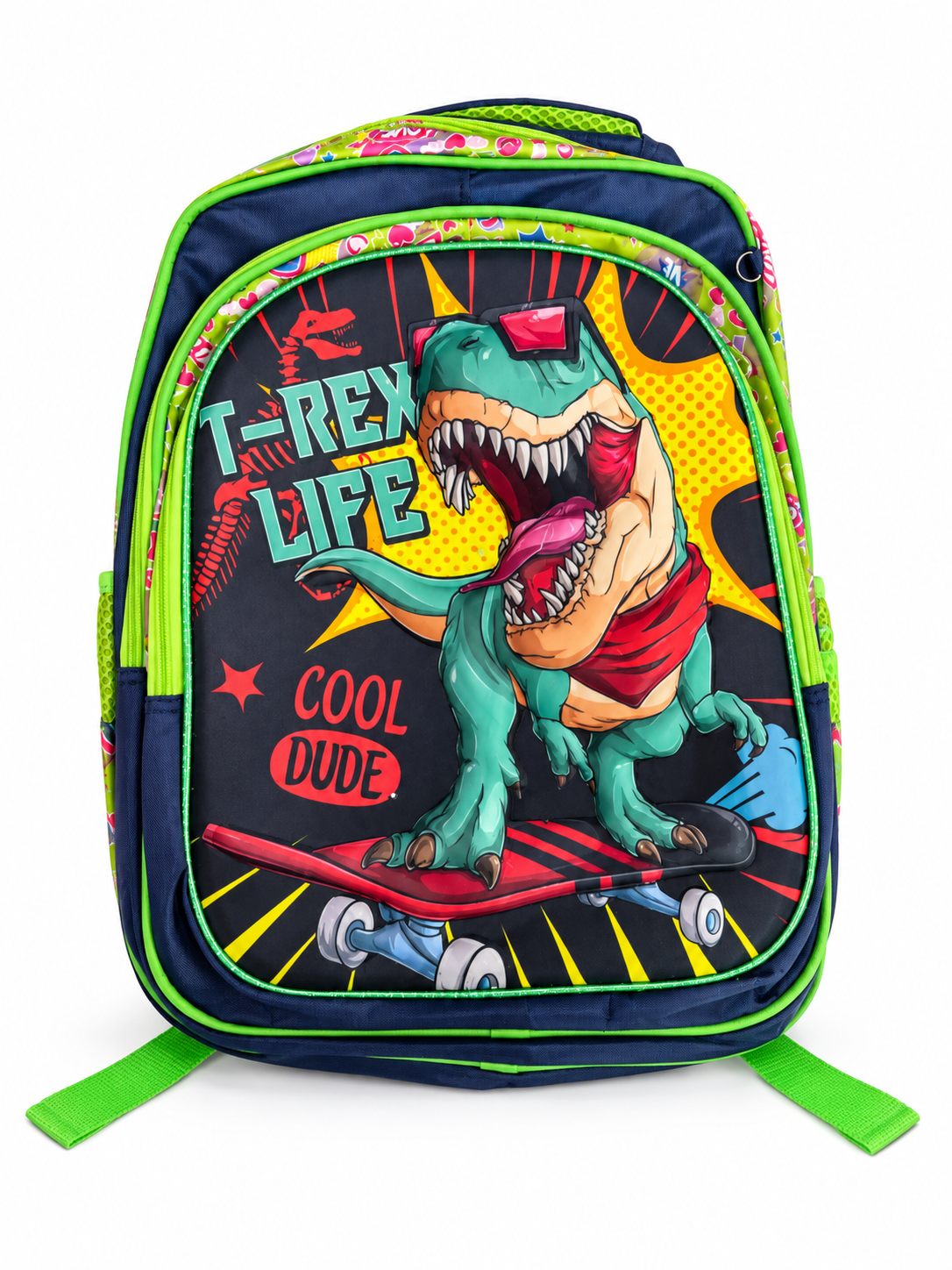 Set mochila infantil T-Rex 3 piezas 🦖🎒