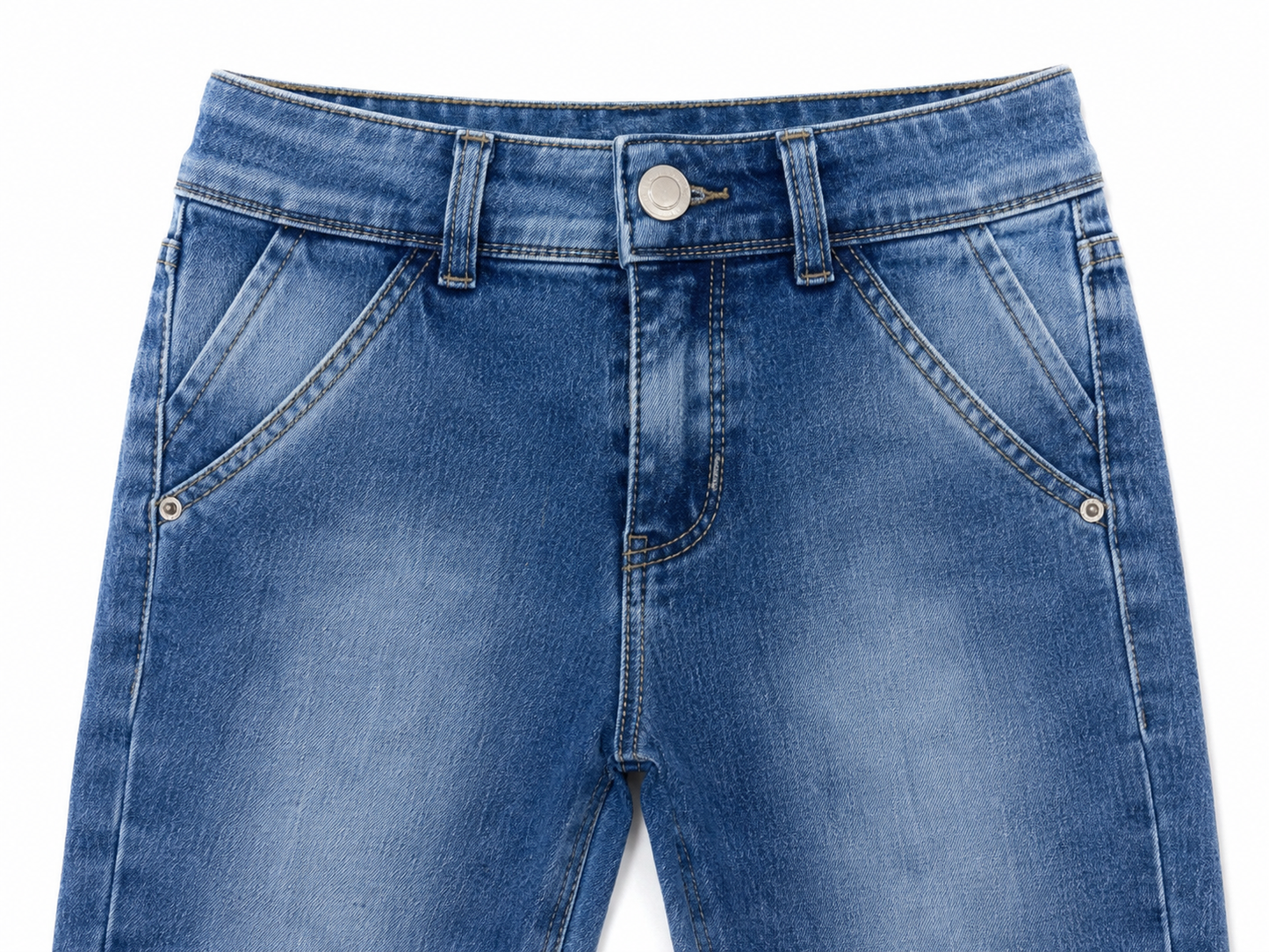 Pantalón niña mezclilla skinny efecto lavado