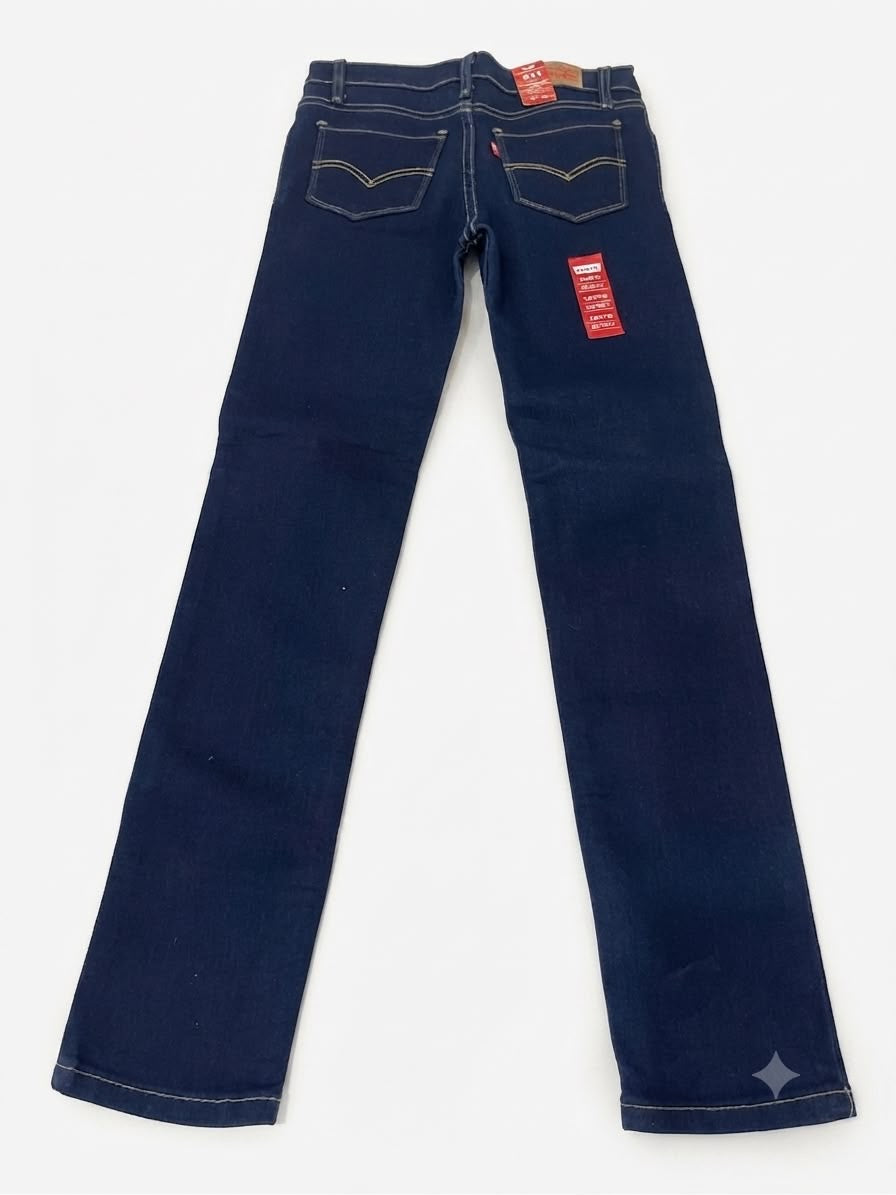 Pantalón niño de mezclilla azul oscuro