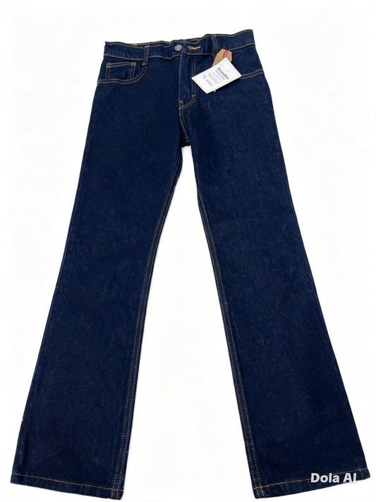 Pantalón niño de mezclilla azul índigo – Corte recto