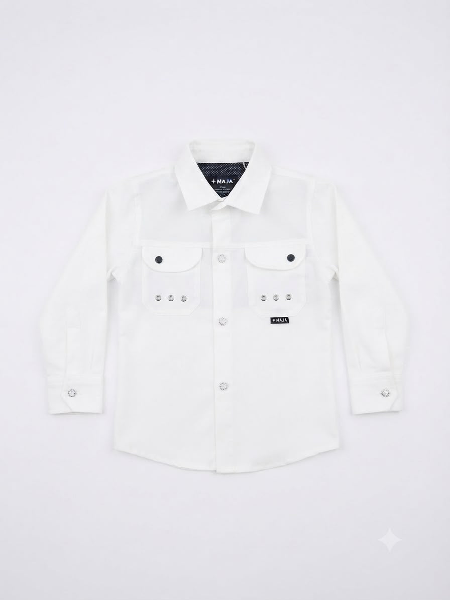 Camisa niño manga larga clásica