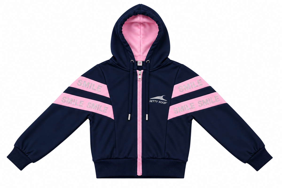 Set niña deportivo azul marino con rosa 💕