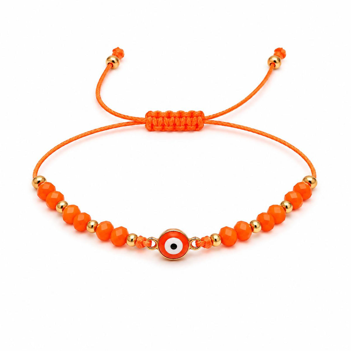 Pulsera niña ojo turco naranja 🧿🧡