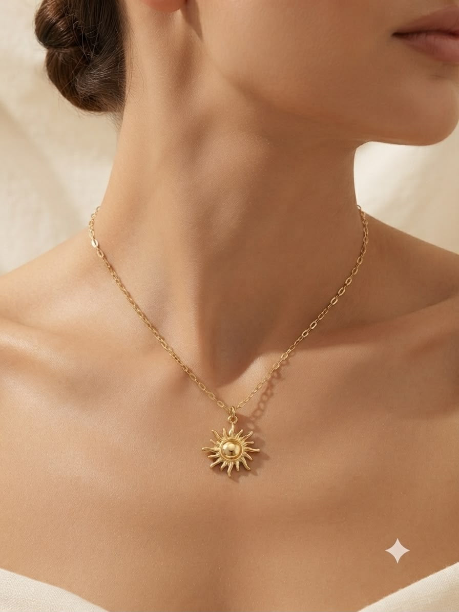 Collar Dama sol dorado