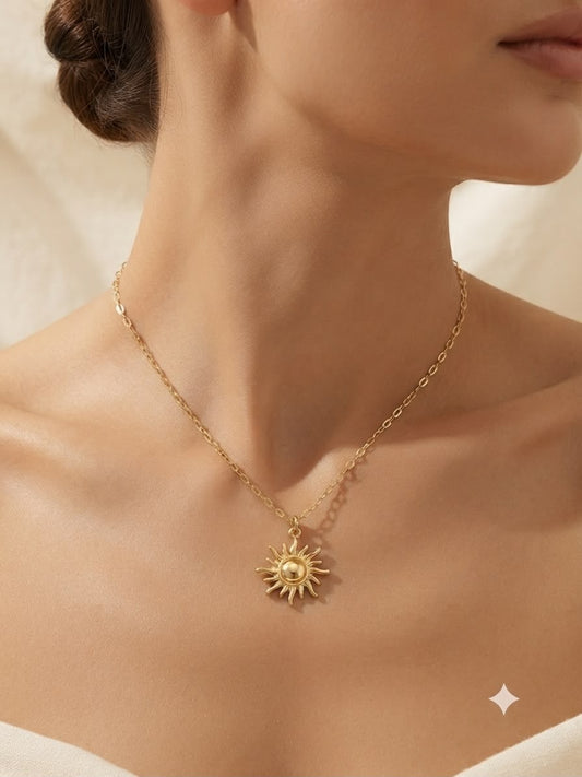 Collar Dama sol dorado