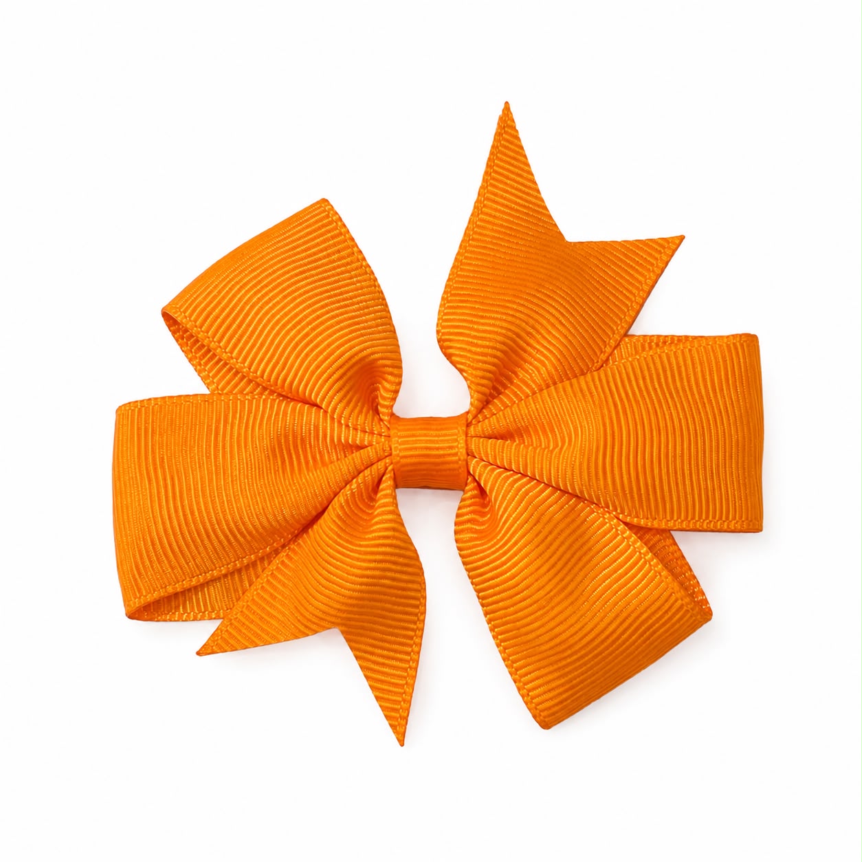 Moño chico niña naranja con puntas