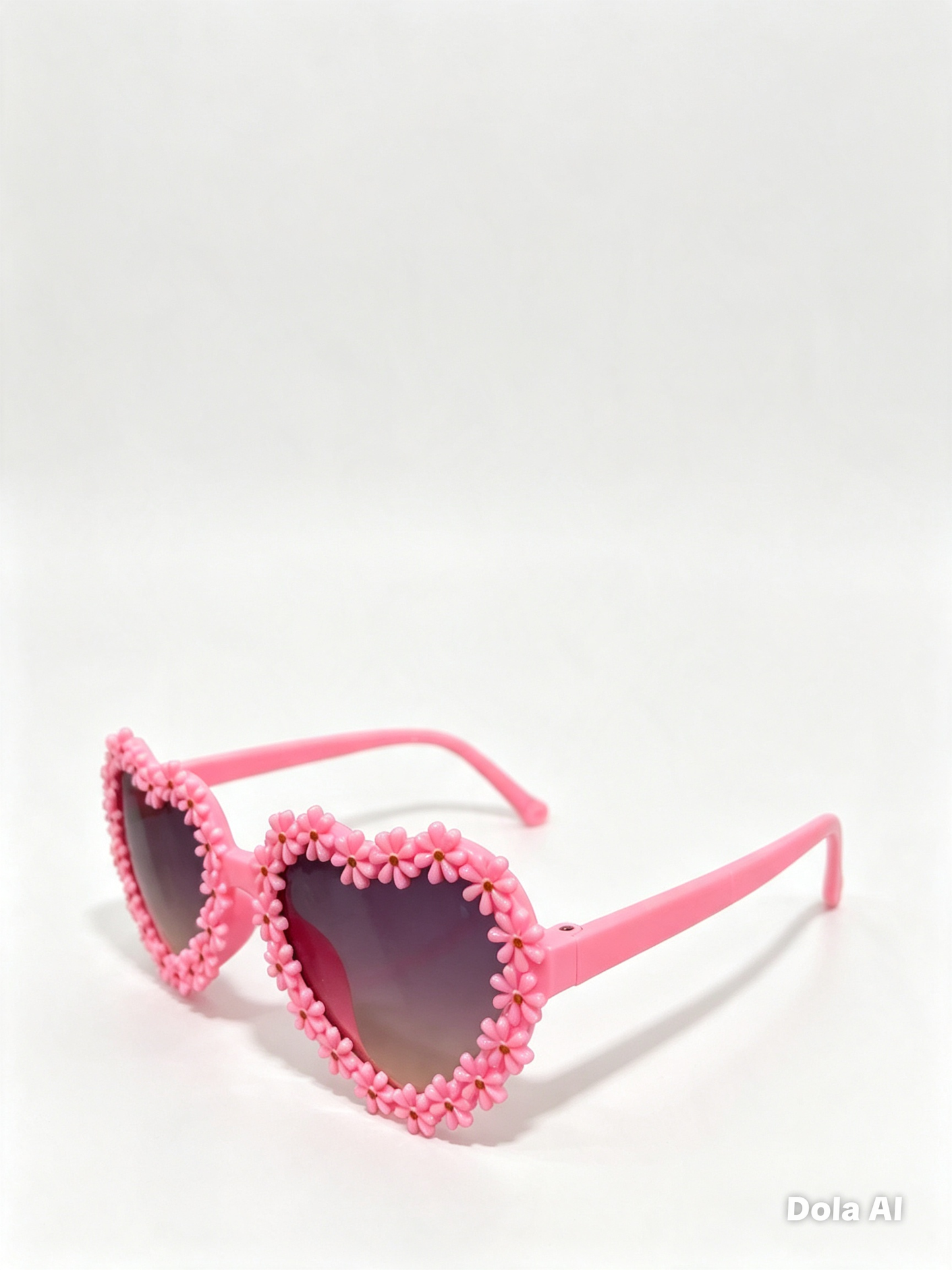 Lentes niña corazón con flores rosas 🌸🩷