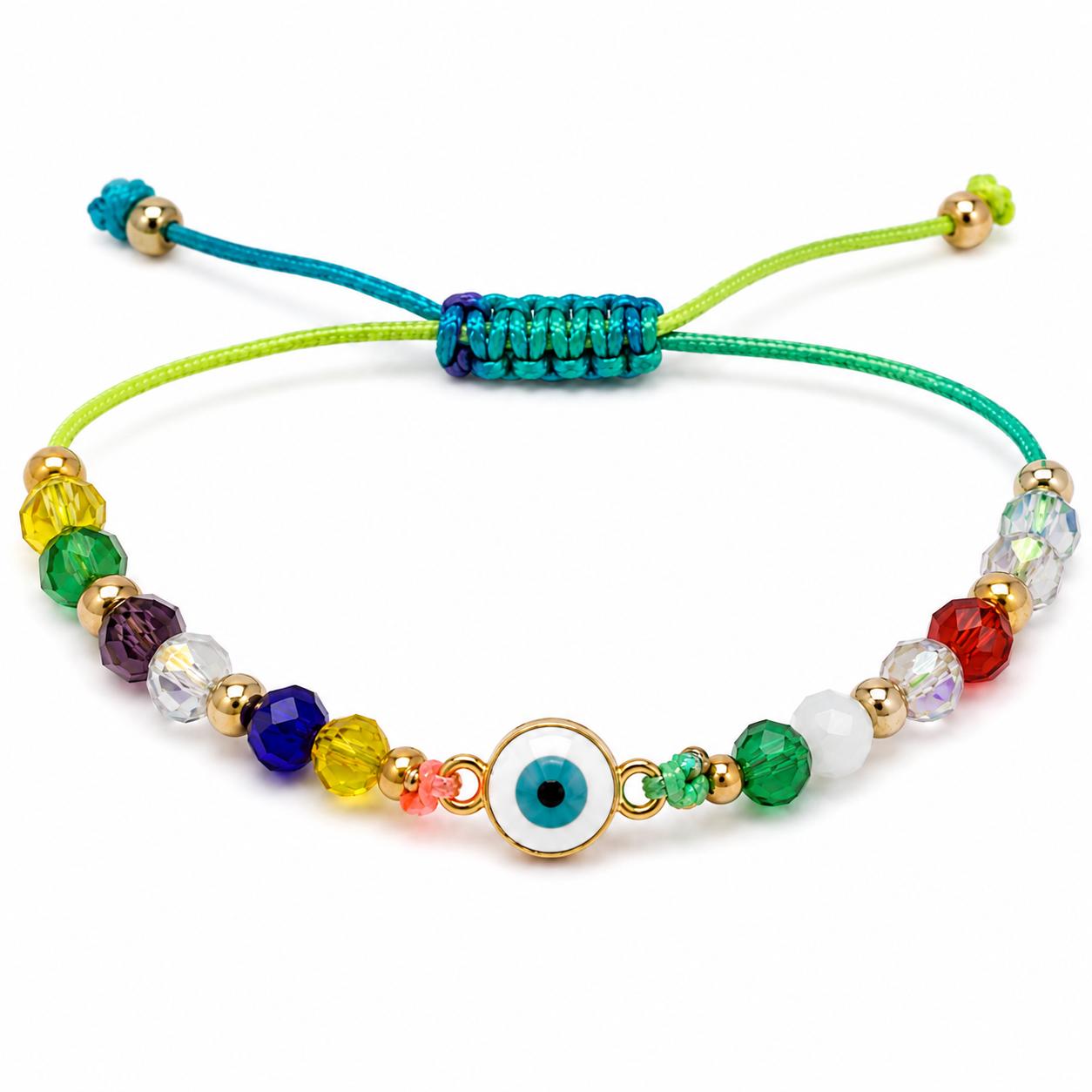 Pulsera niña  ojo turco multicolor 🧿✨