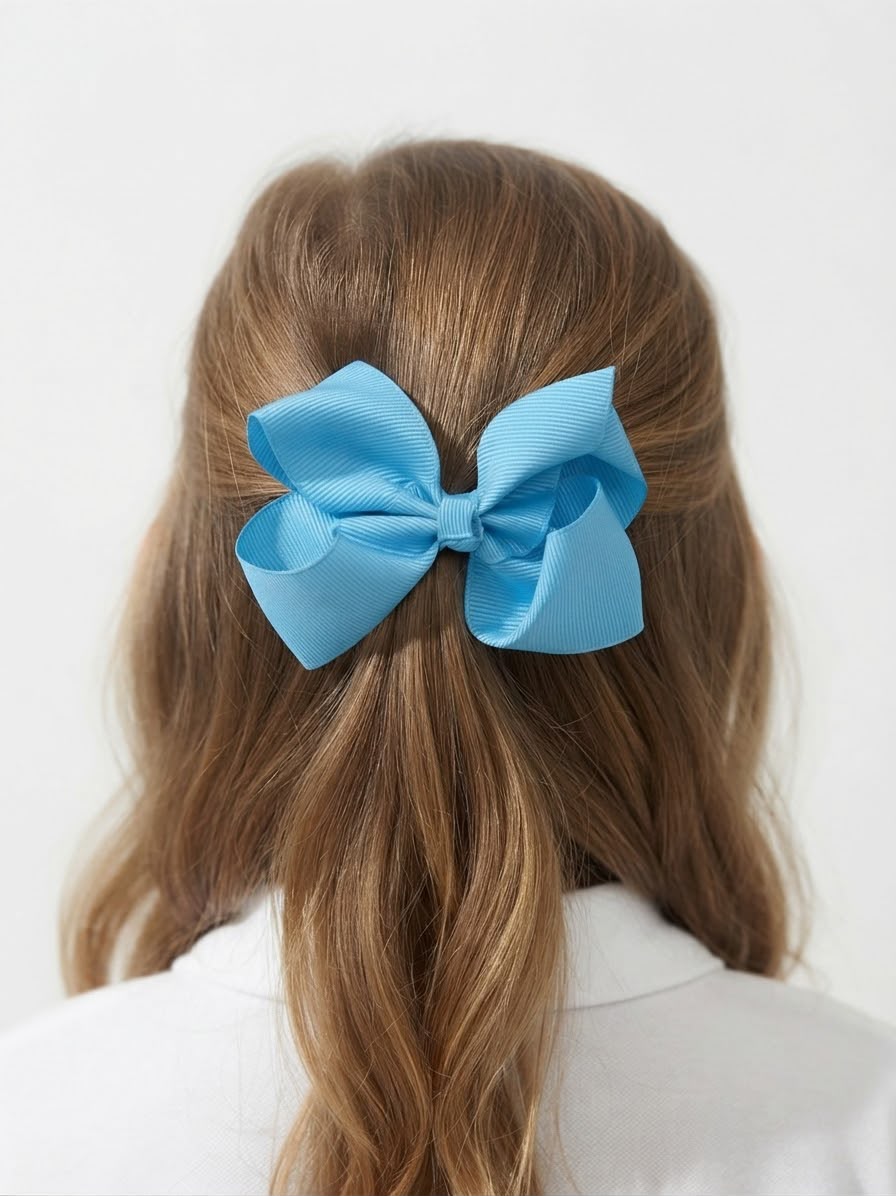 Moño niña azul intenso 🎀💙