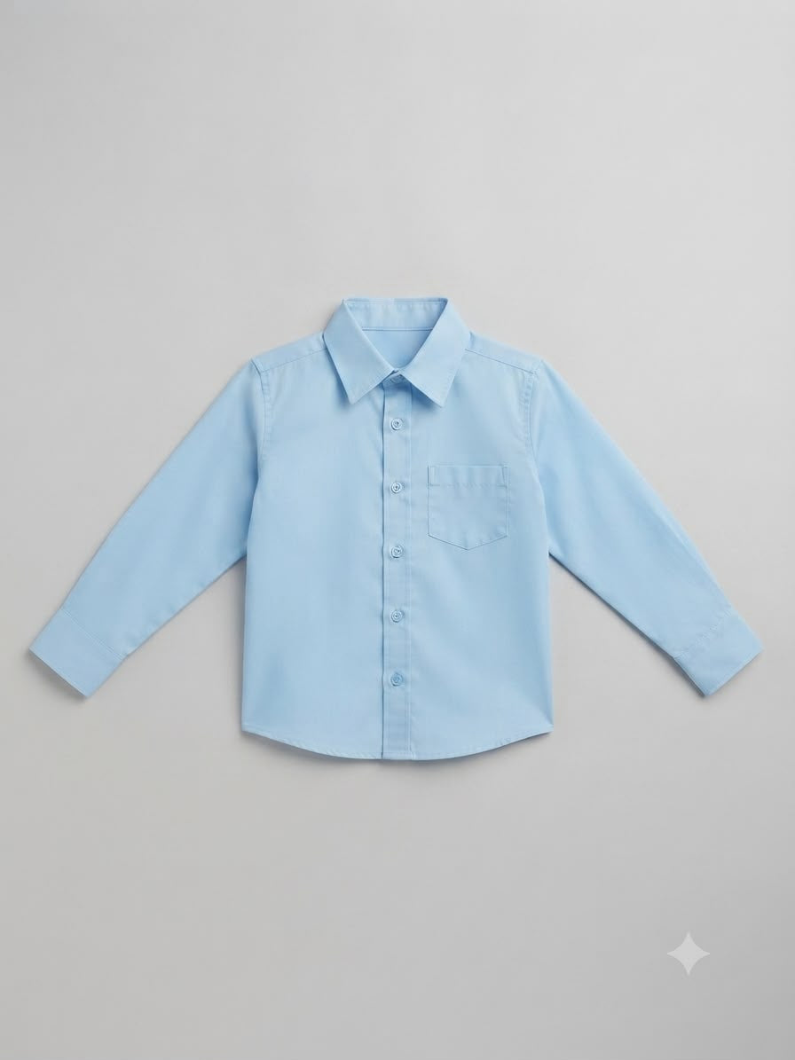 Camisa niño manga larga clásica