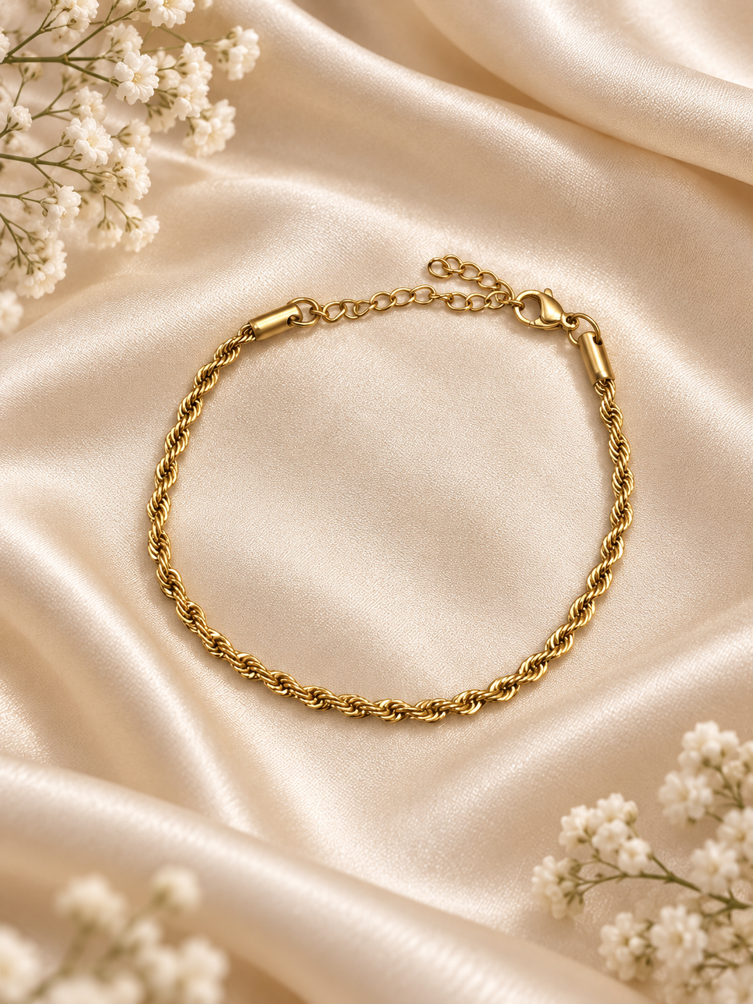 Pulsera dama cadena trenzada