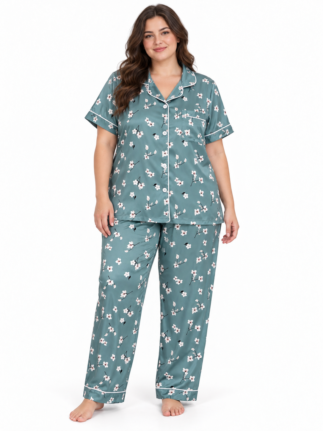 Pijama dama dos piezas floral 🌸