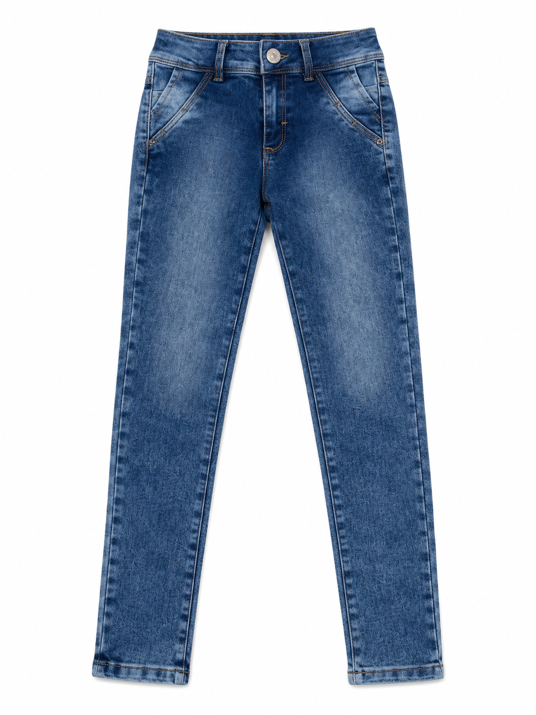 Pantalón niña mezclilla skinny efecto lavado