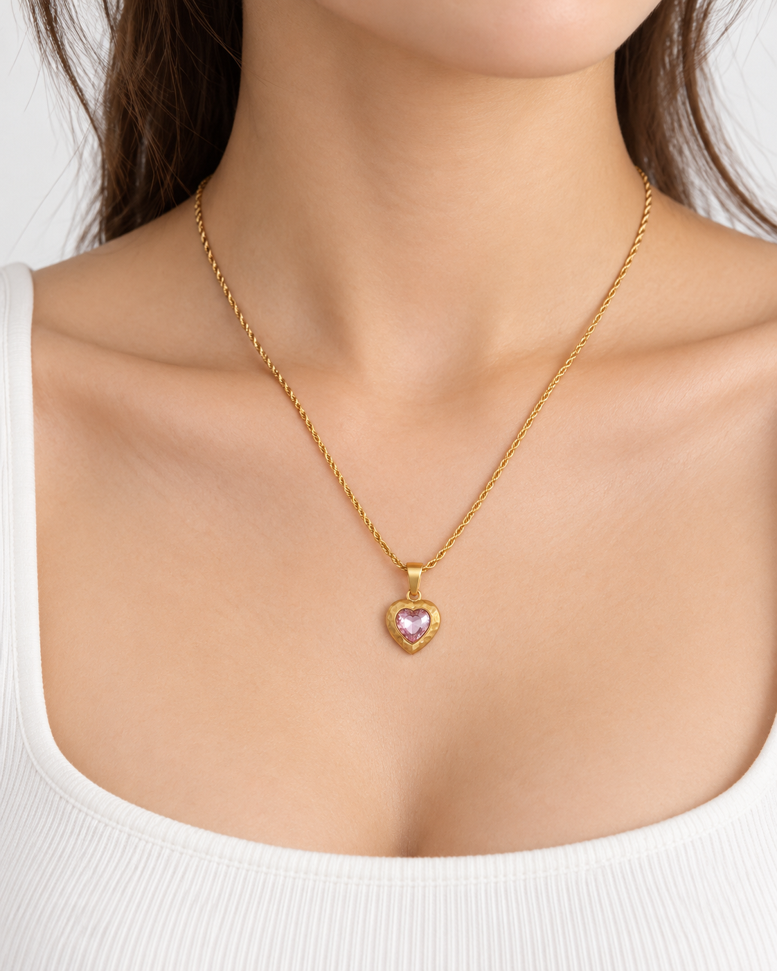 Collar dama dije corazón 💗
