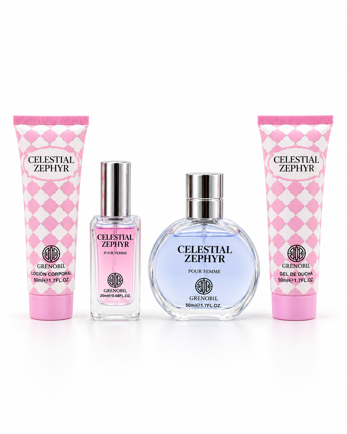 Perfume dama Celestial Zephyr – Set de 4 piezas