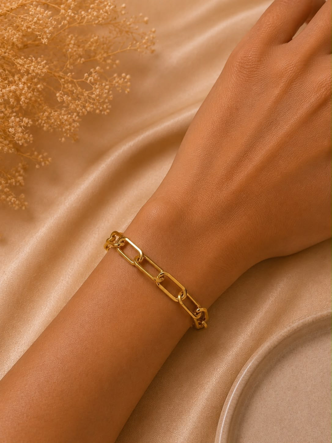 Pulsera Dama eslabones dorados