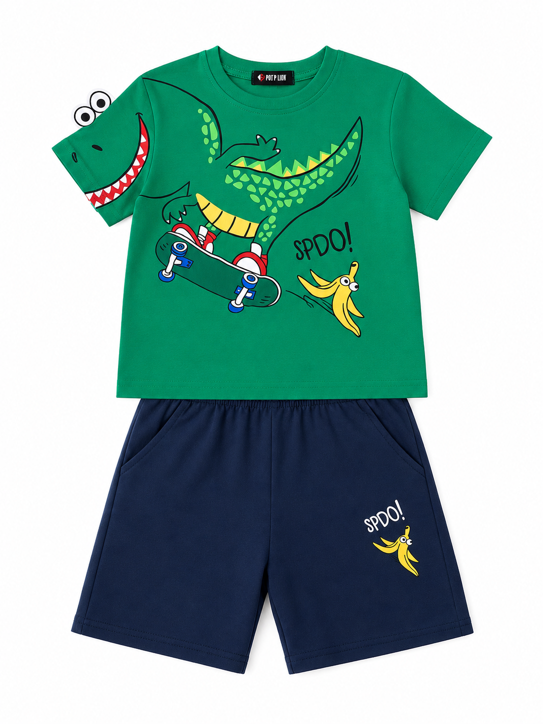 Set niño playera y short estampado