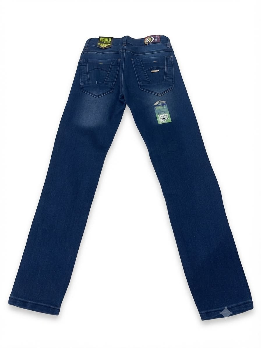 Pantalón Niño de Mezclilla Azul Medio