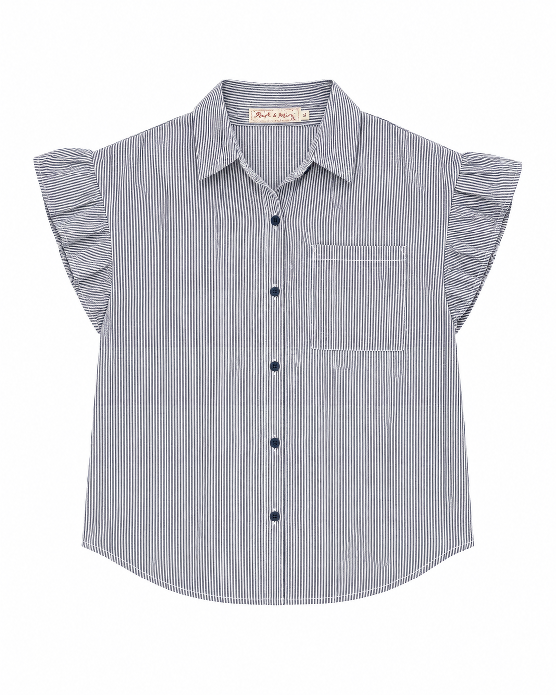 Set niña gris rayado con blusa y short