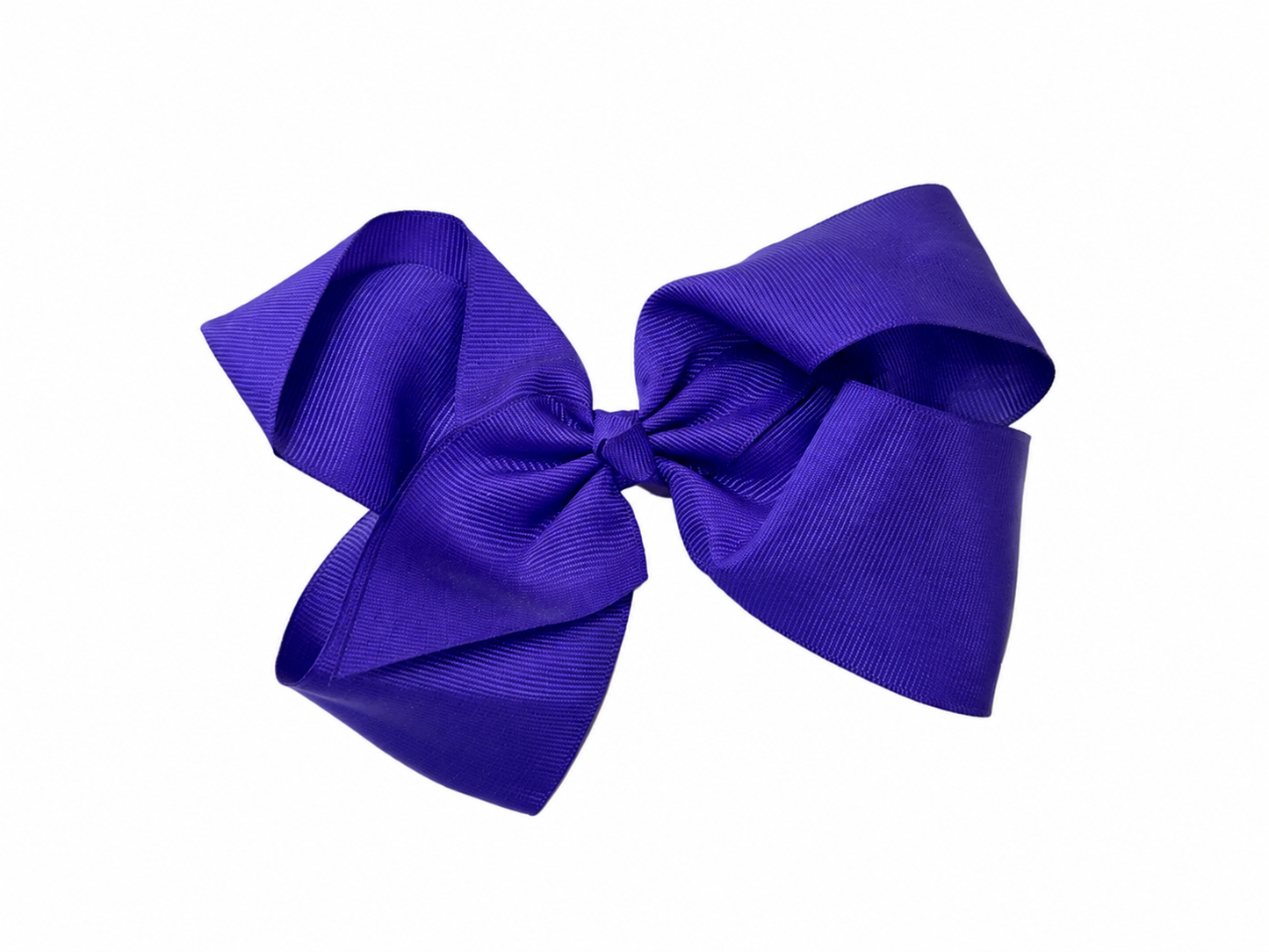 Moño para niña grande morado intenso 🎀