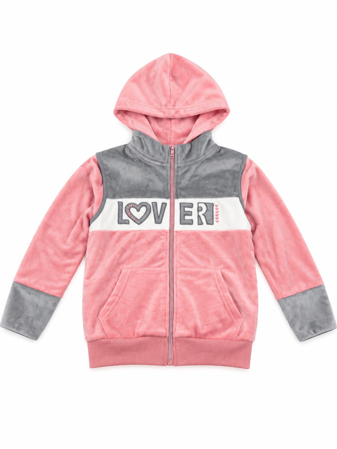 Set niña deportivo rosa y gris “LOVER”