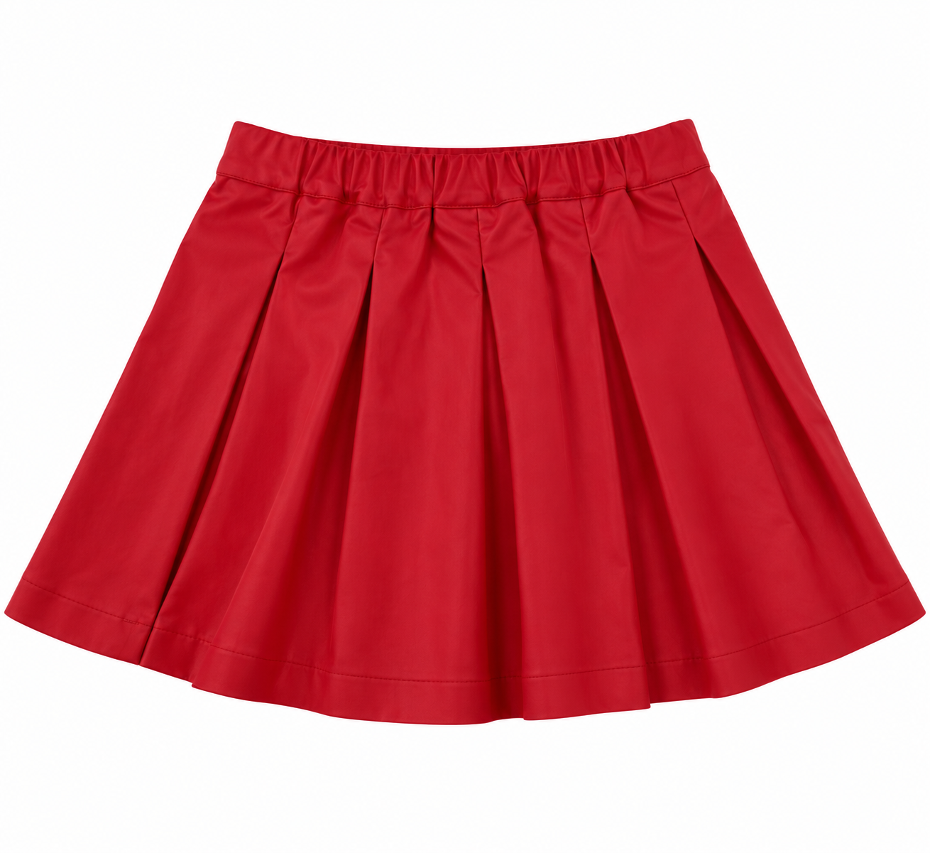 Falda plisada color rojo para niña ❤️