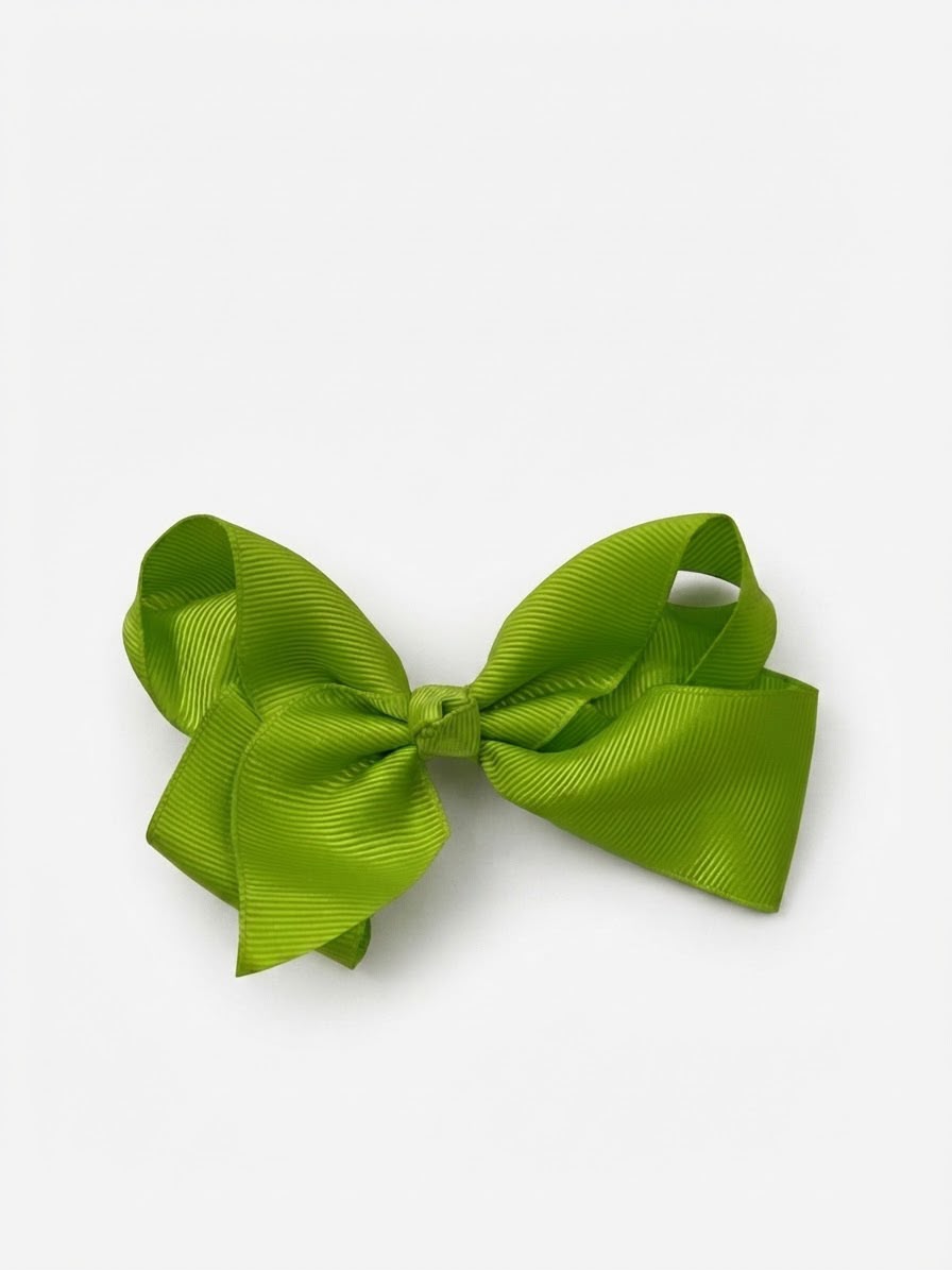 Moño niña verde olivo