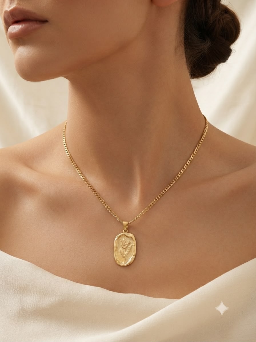 Collar accesorio dama – Dije rosa