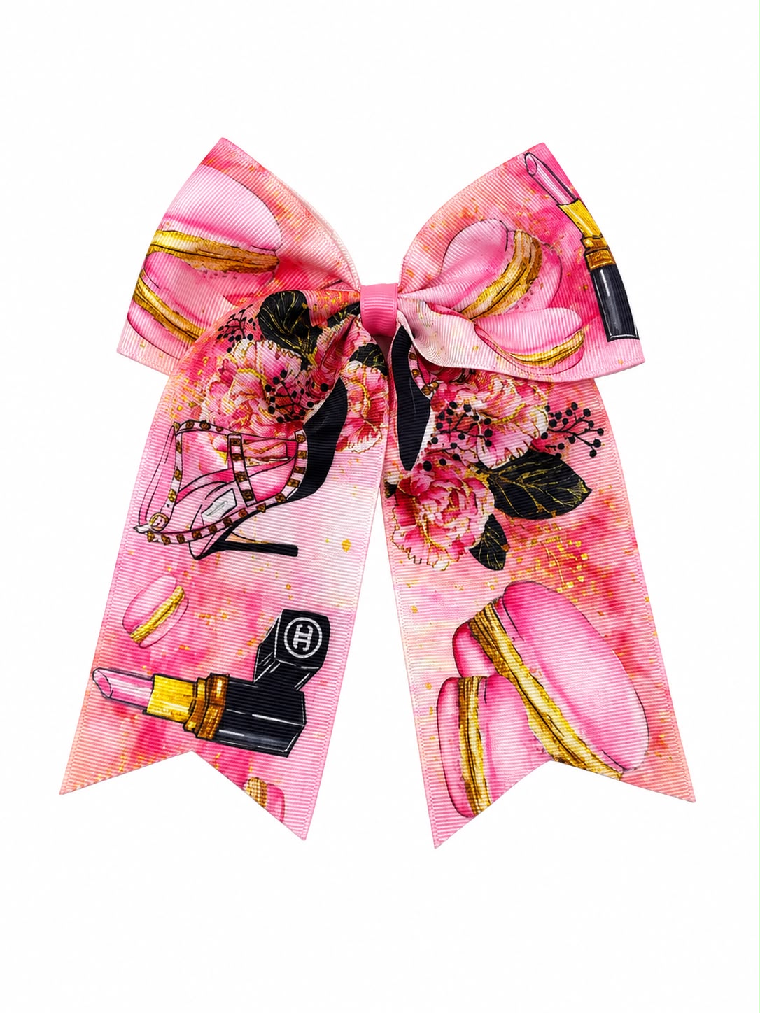 Moño niña rosa fashion con tirantes largos 🎀💄💕