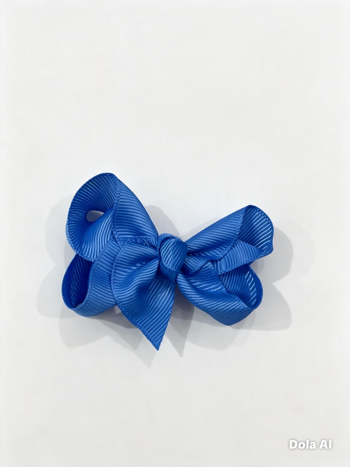 Moño chico niña azul rey