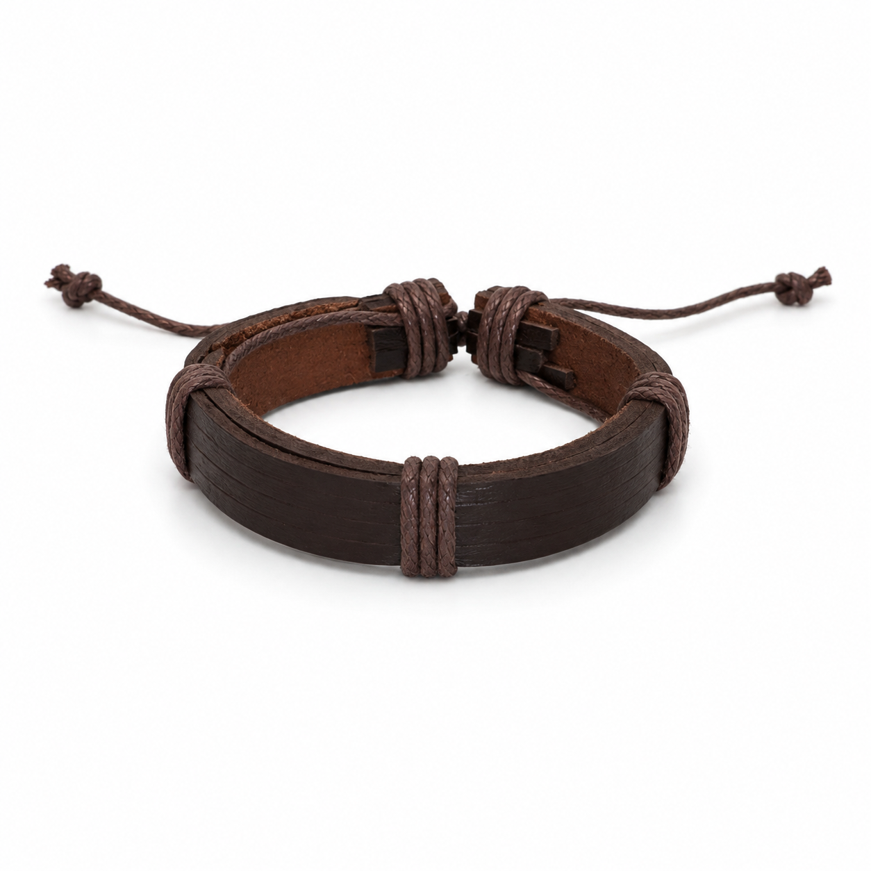 Pulsera caballero ajustable estilo clásico 🤎
