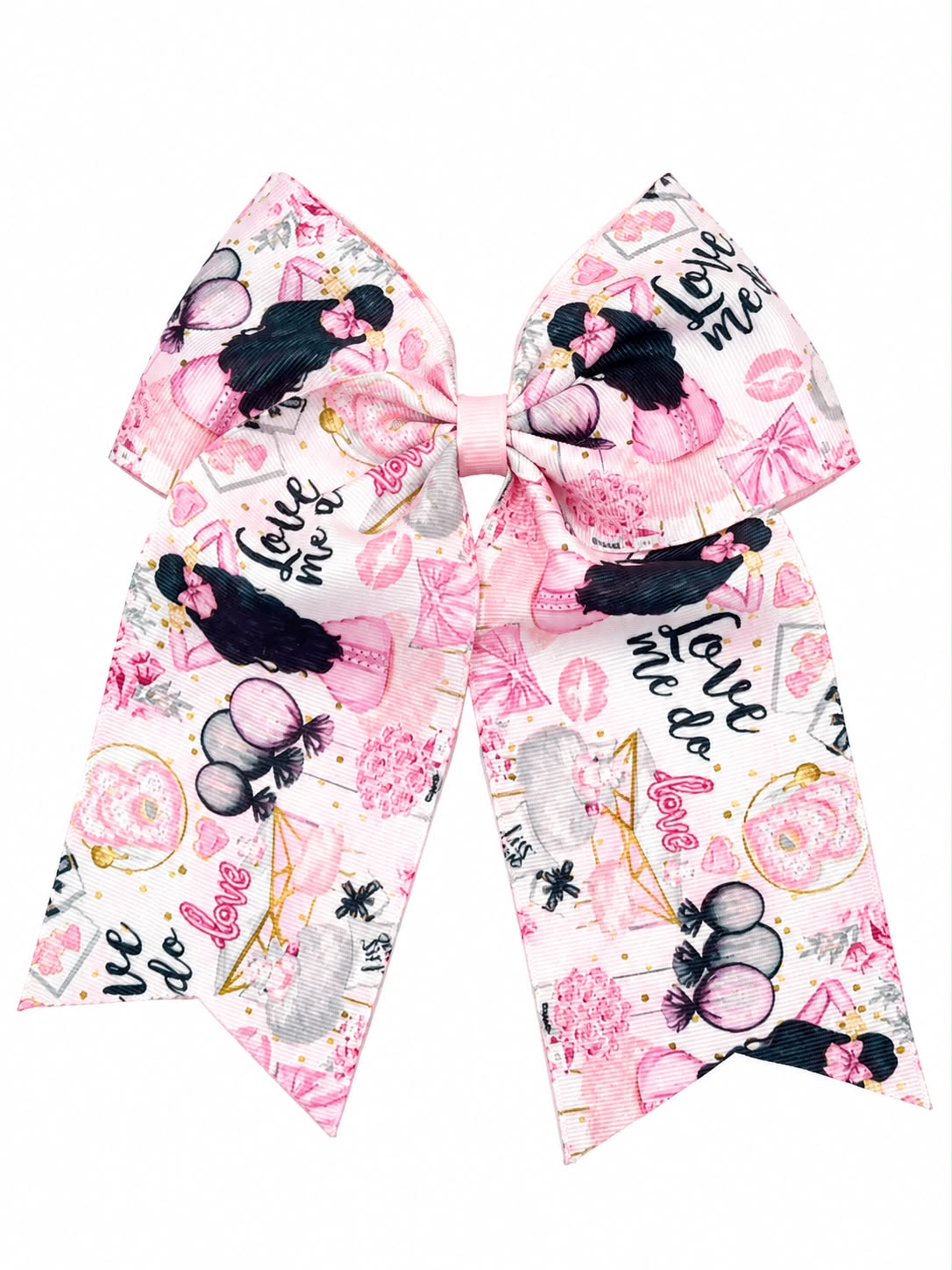 Moño niña fashion rosa con tirantes largos 🎀💕
