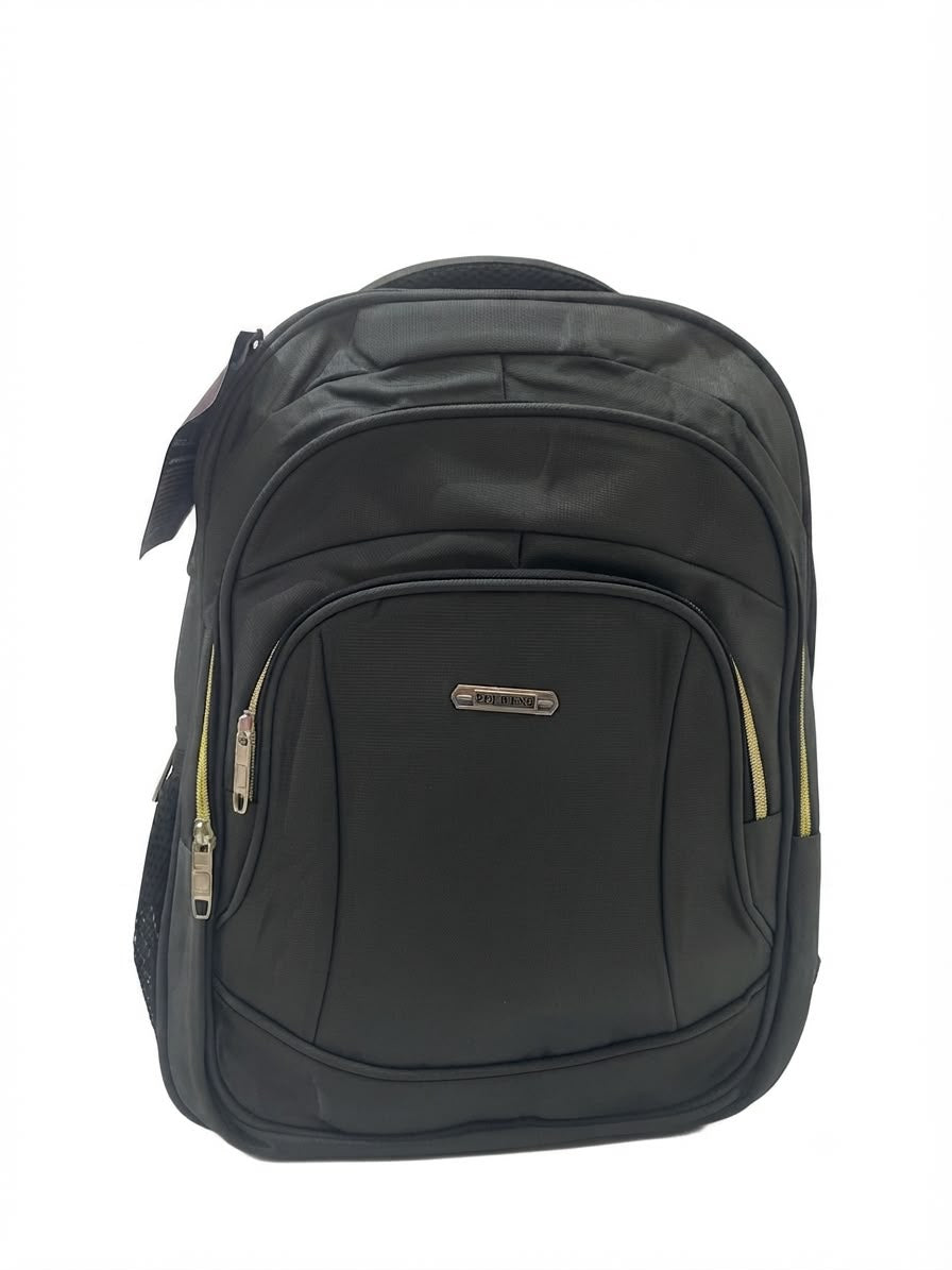 Mochila juvenil gris con candado de seguridad