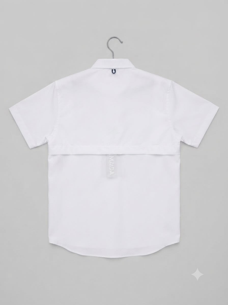 Camisa niño manga corta clásica