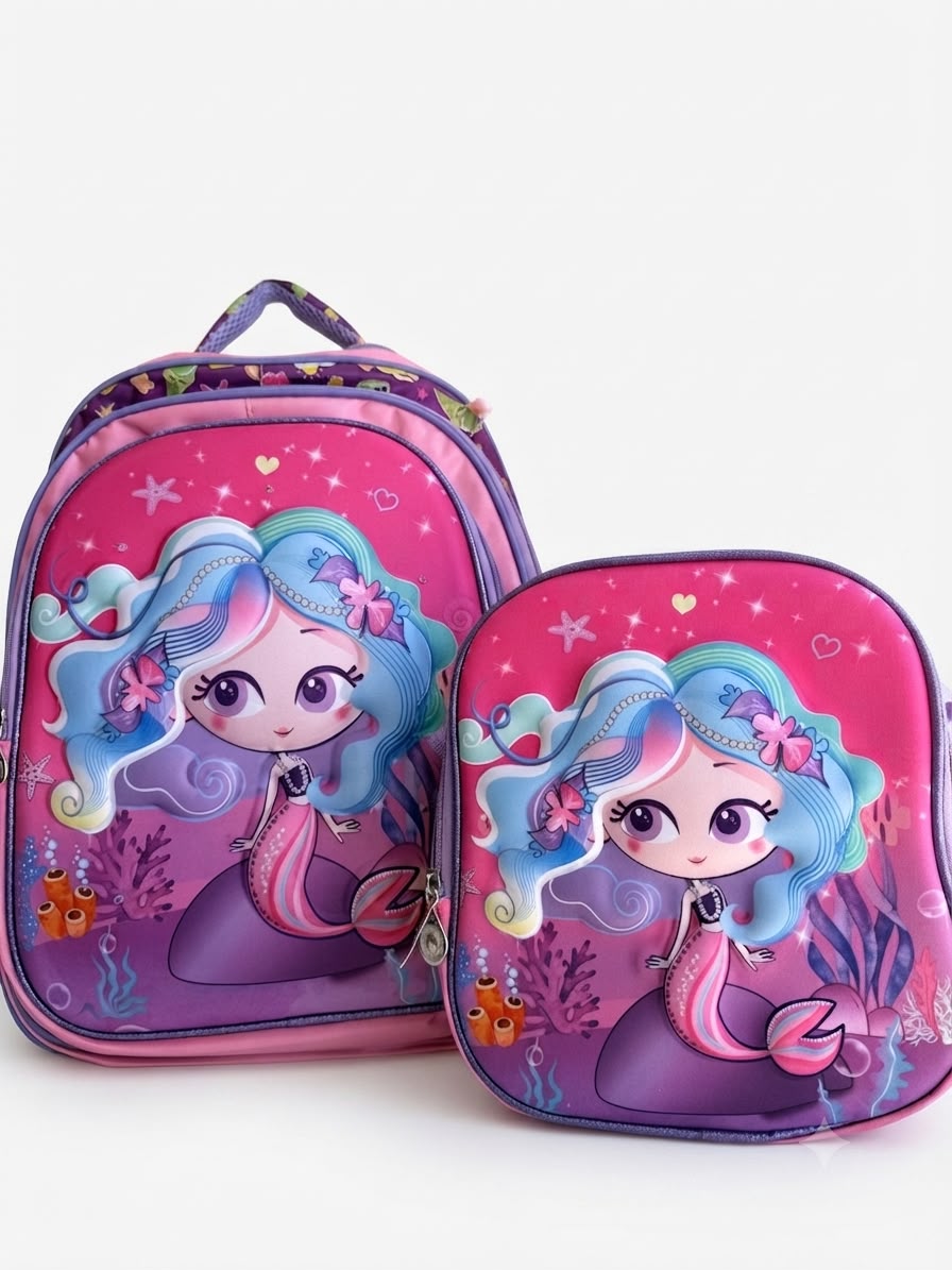 Set mochila infantil 2 sirena