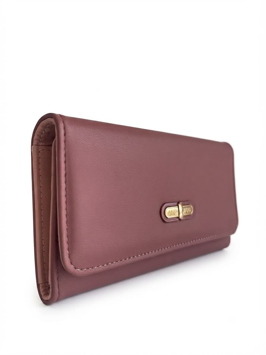 Cartera Dama tipo sobre rosa viejo