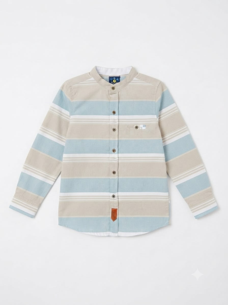Camisa niño manga larga a rayas