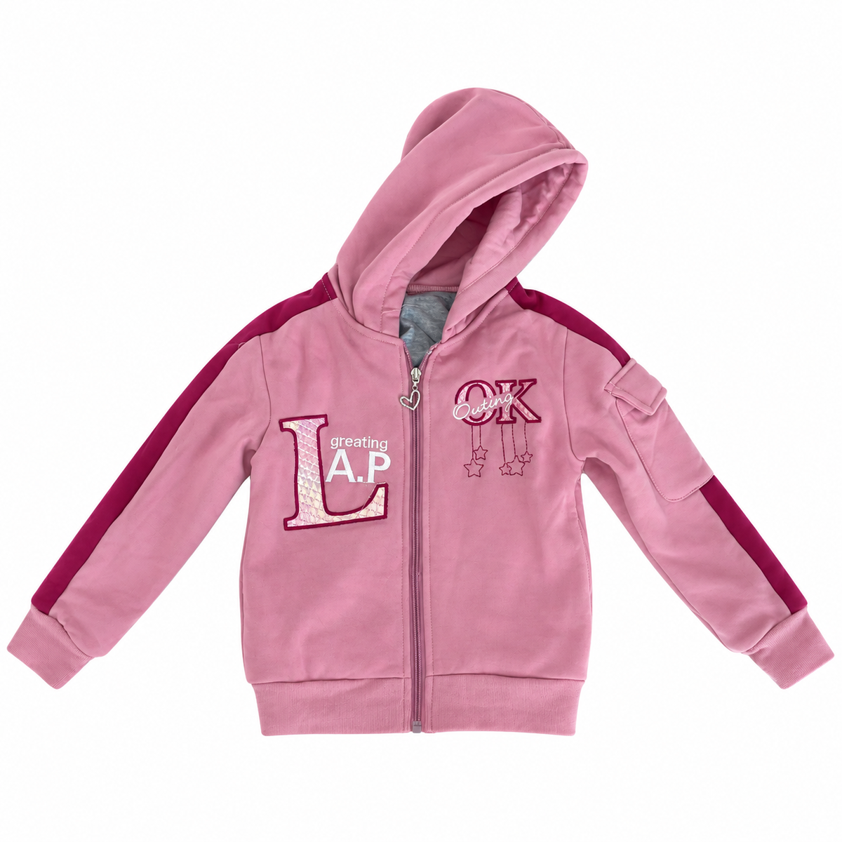 Set niña rosa con detalles contrastantes 💗