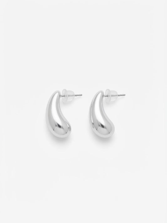 Aretes dama Elegantes Gota Plateada ✨